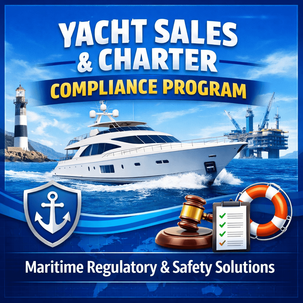 Yacht Compliance Program for Sales and Charter Operations, Regulatory and Safety Solutions